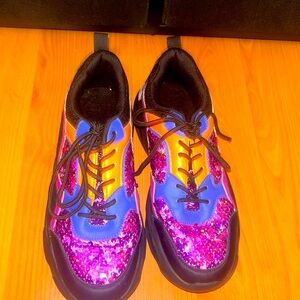 Glitter sports sneakers